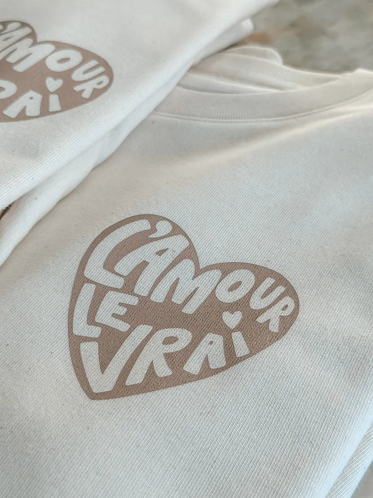 Sweat bébé/enfant "L'amour le vrai"