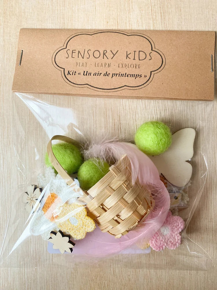 Sensory Kids Kit Riz sensoriel "Un air de printemps"