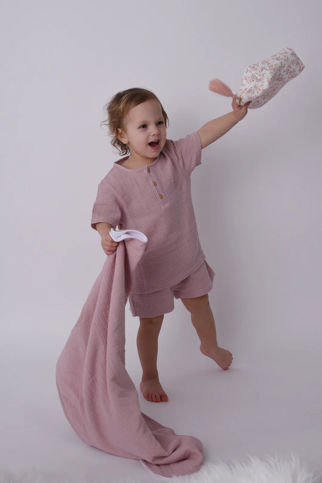 Pyjama Enfant Danilo 10 Novembre coloris rose pétale