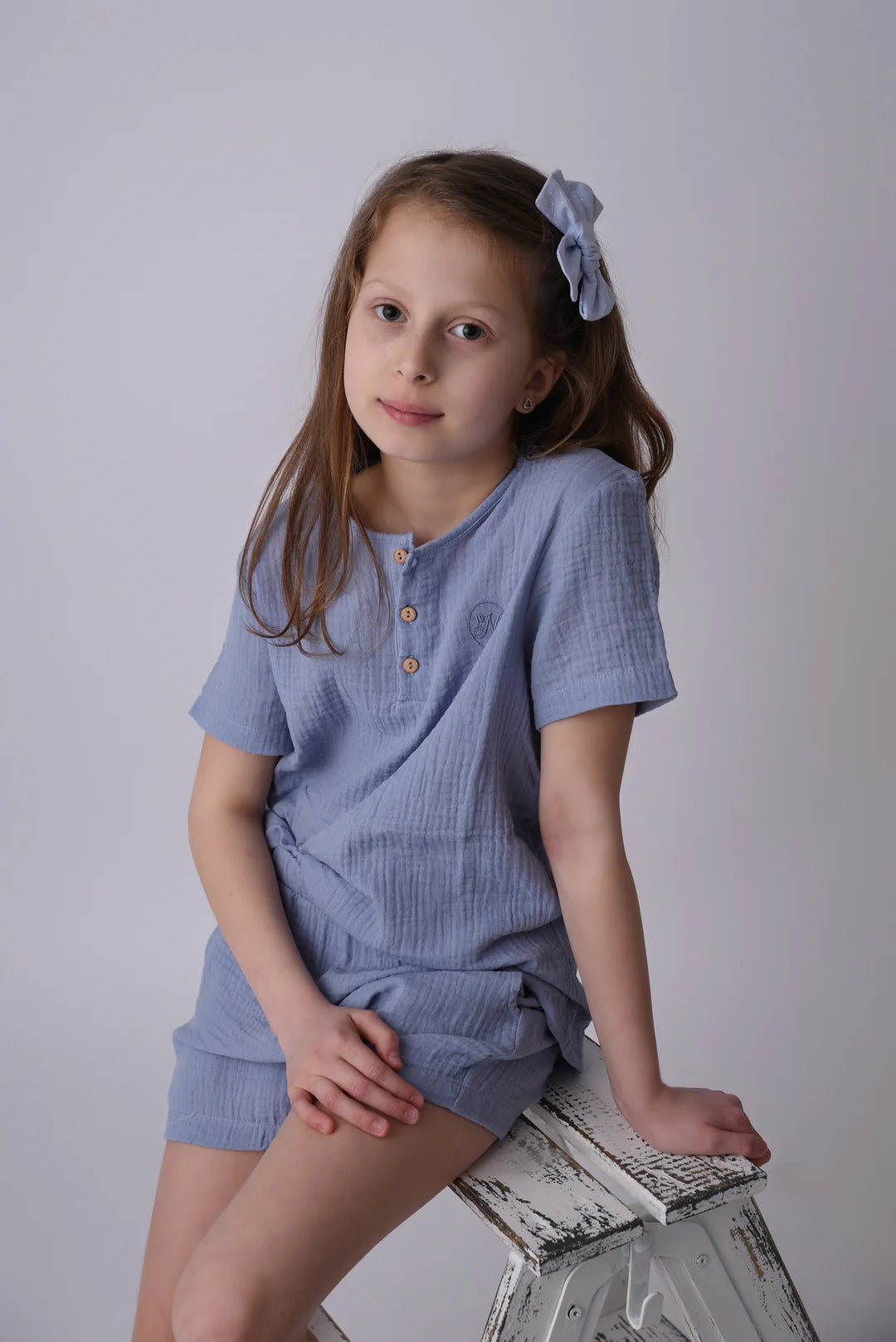 Pyjama Enfant Danilo 10 Novembre coloris bleu baltique