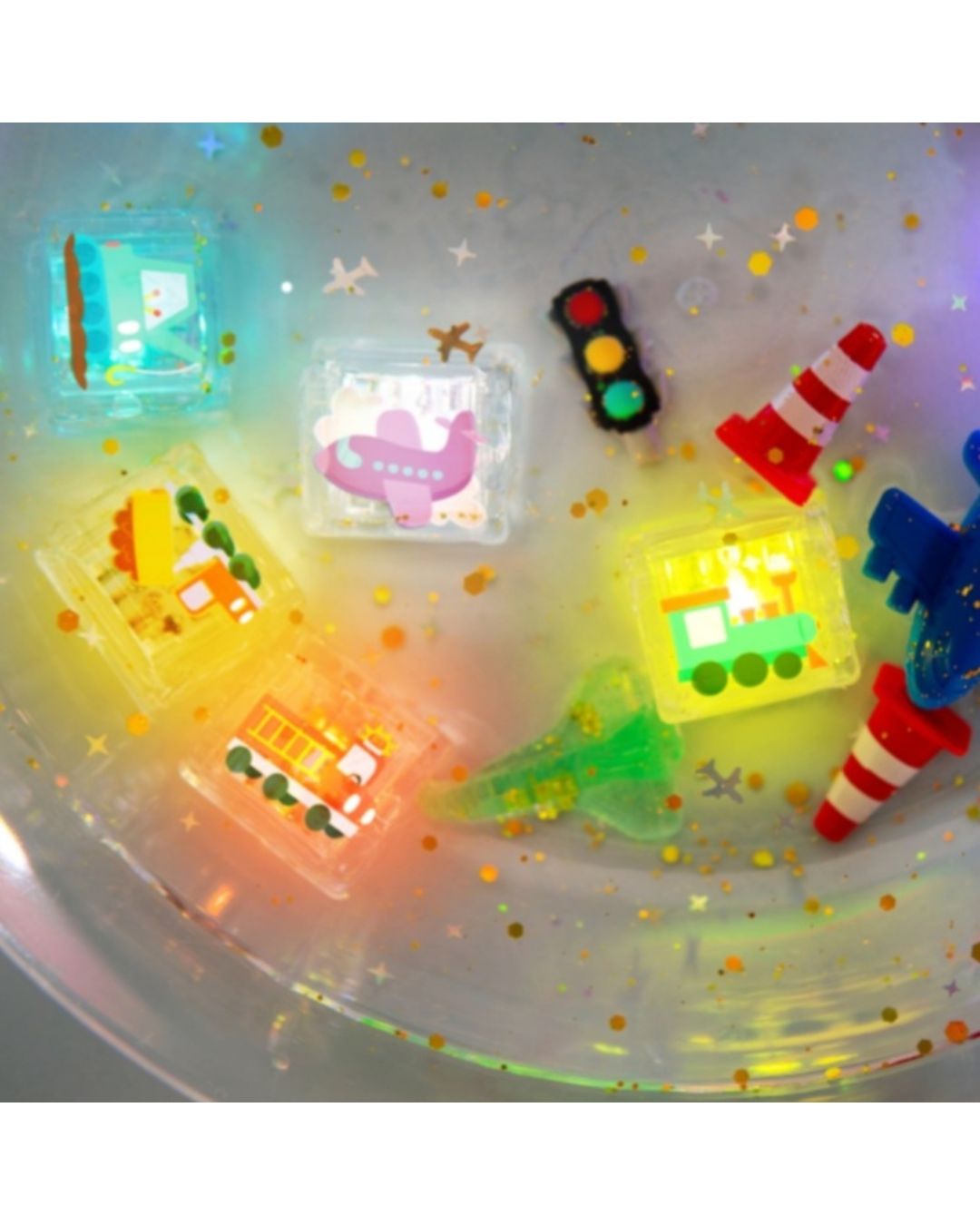 Glo Pals Cubes Lumineux Véhicules