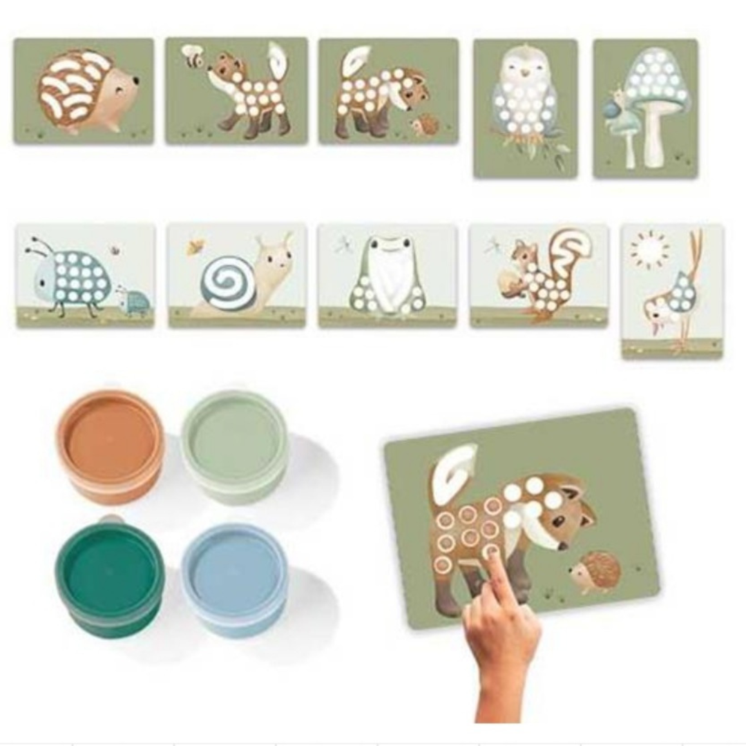 Little Dutch Kit de peinture au doigt Forest Friends