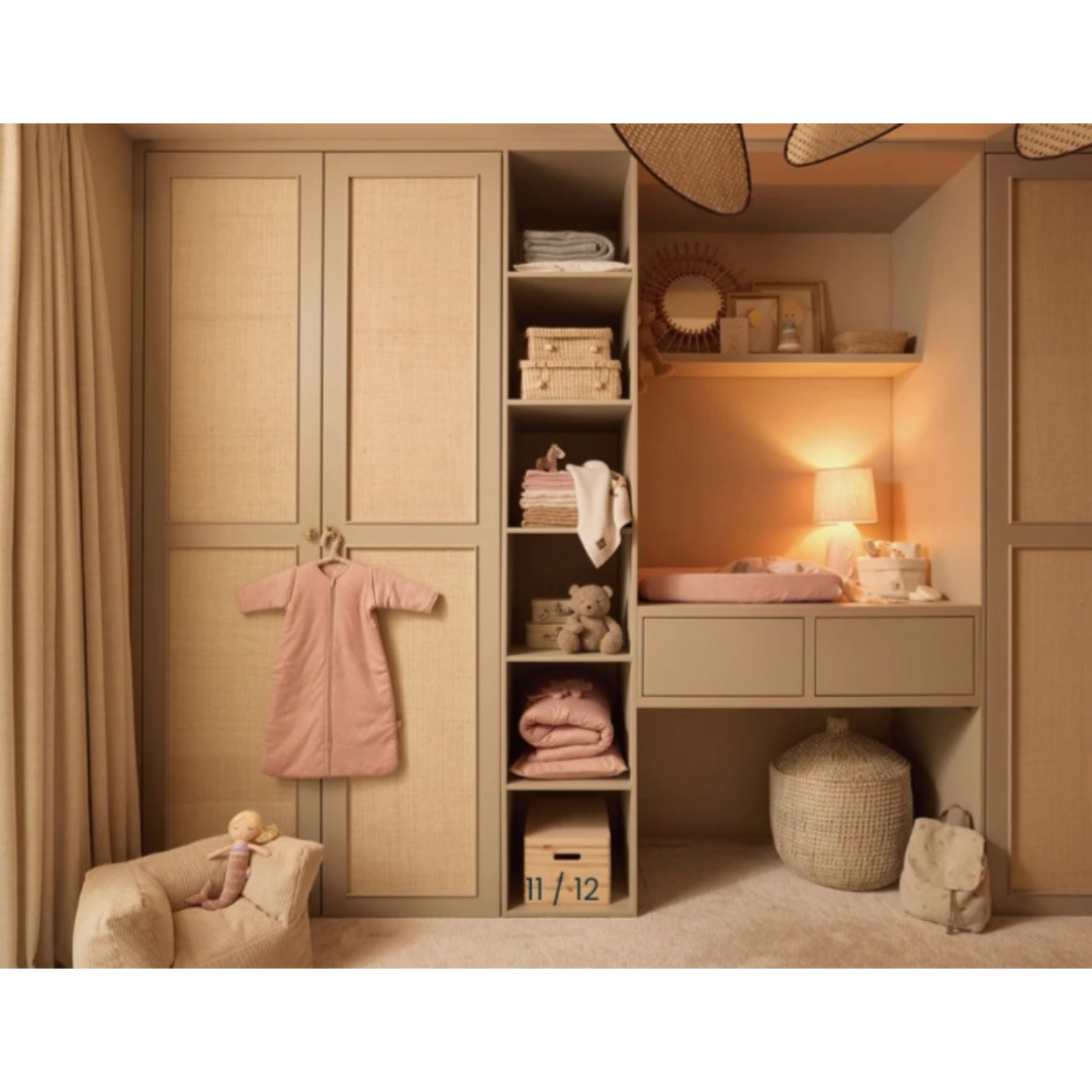 Jollein Fauteuil Pouf enfant Corduroy Natural