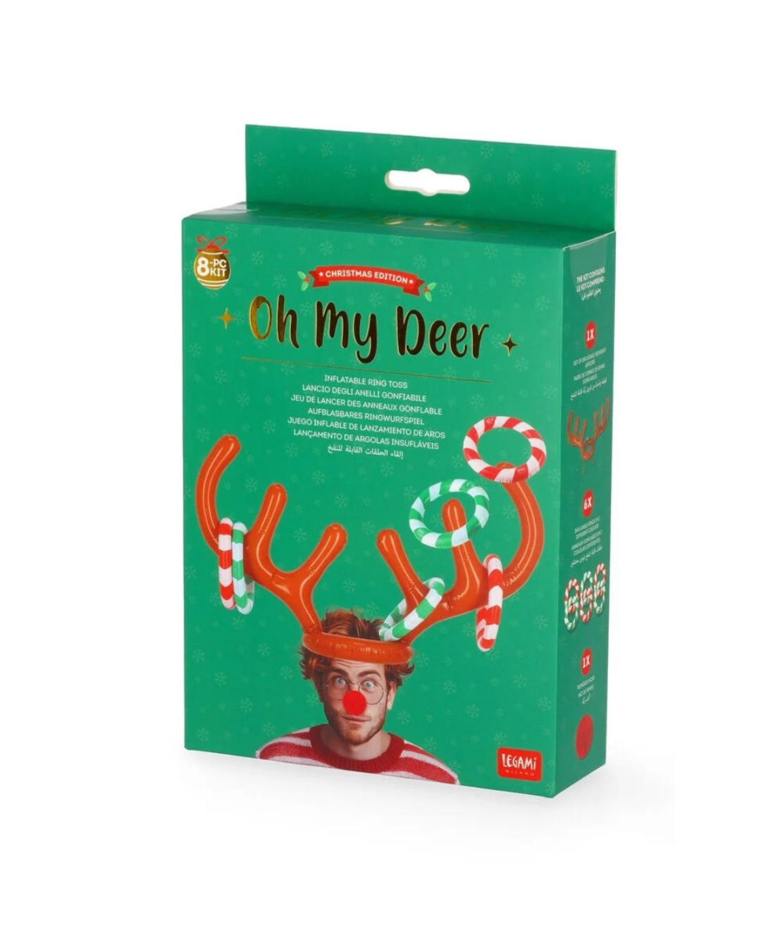 Legami Jeu de Lancer des anneaux gonflable Oh My Deer