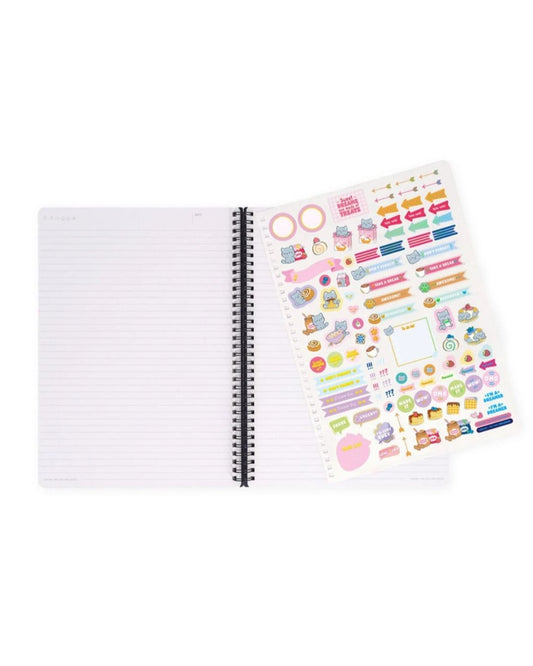 Legami Cahier à spirale ligné A4 couverture rigide illustrée Kitty