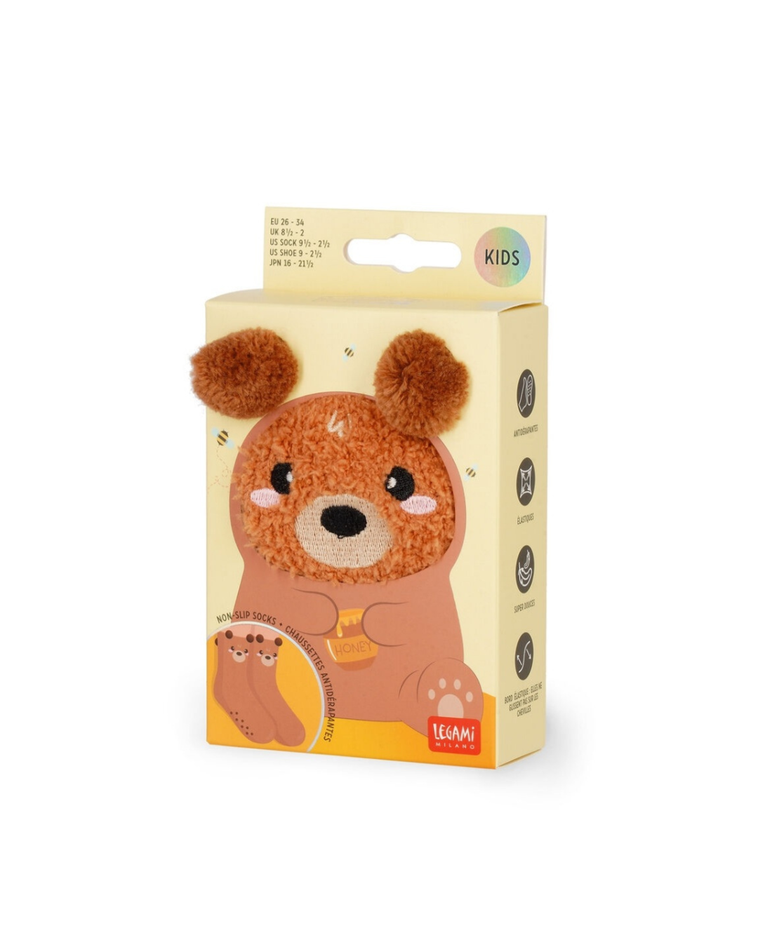 Legami Chaussettes antidérapantes enfant Teddy Bear
