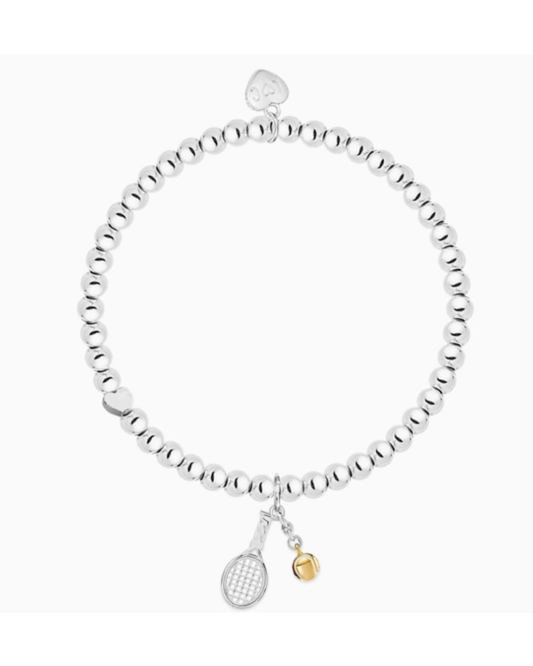 Life Charms Bracelet Raquette et Balle de Tennis