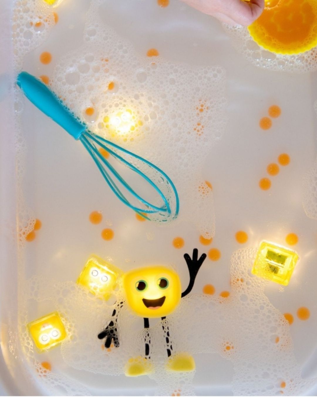 Glo Pals Set de 4 cubes lumineux Alex jaune