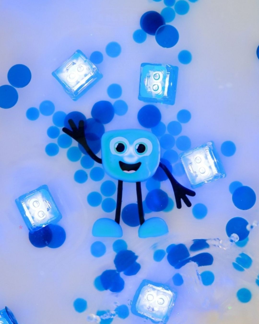 Glo Pals Set de 4 cubes lumineux Blair bleu