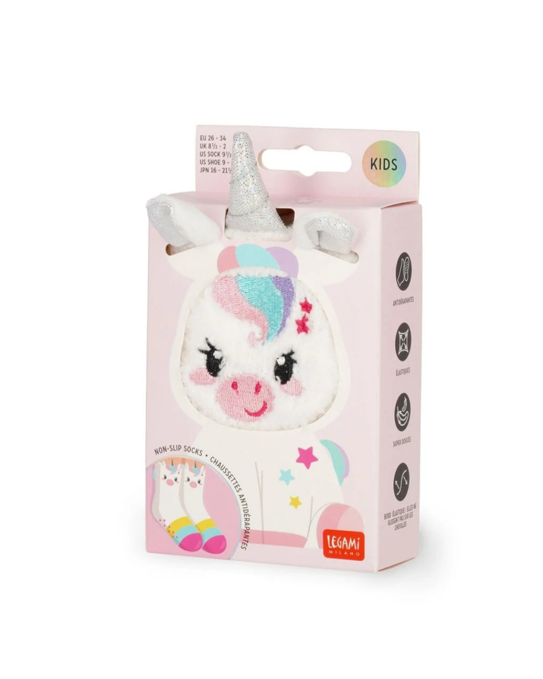 Legami Chaussettes antidérapantes enfant Licorne