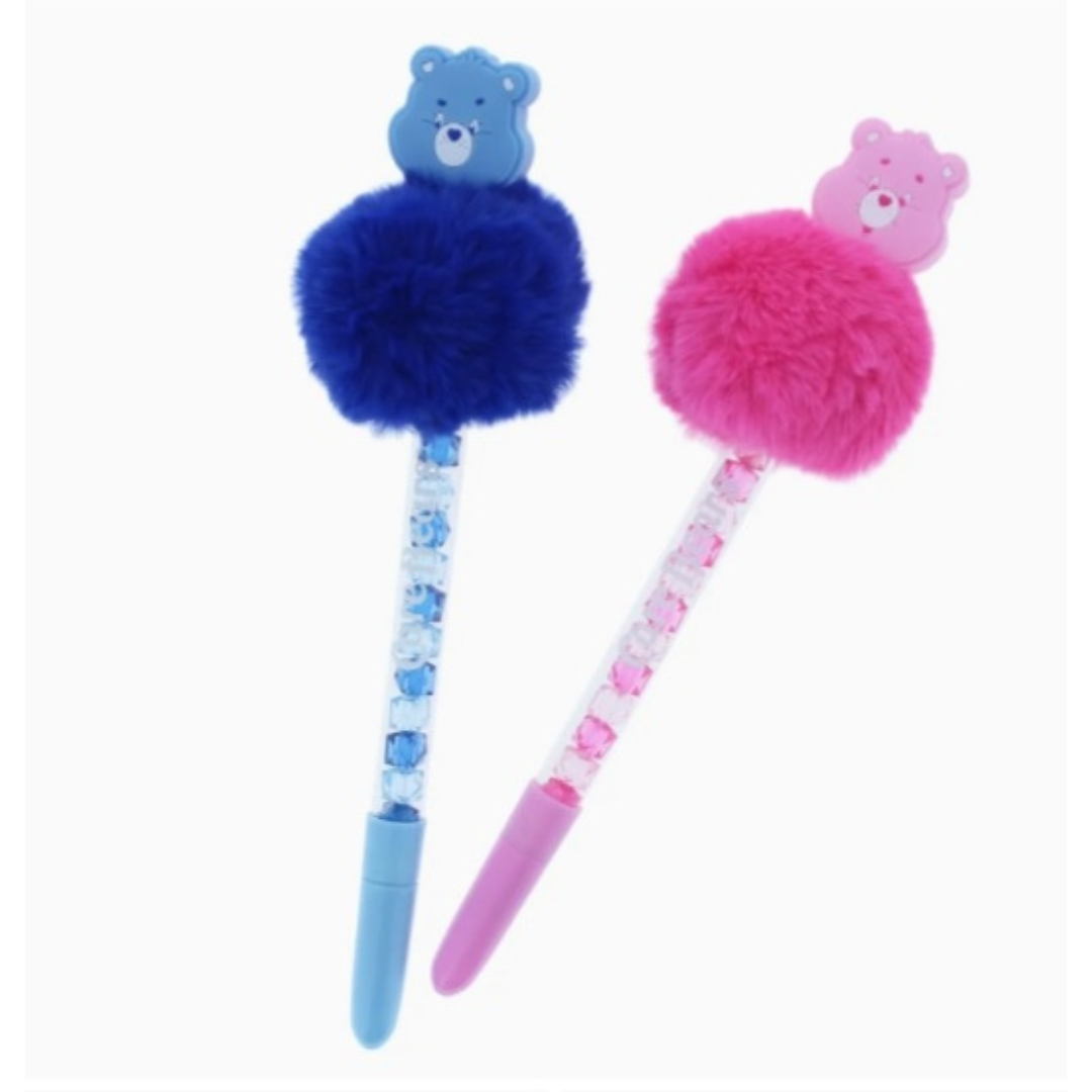 Bisounours Stylo PomPom bleu