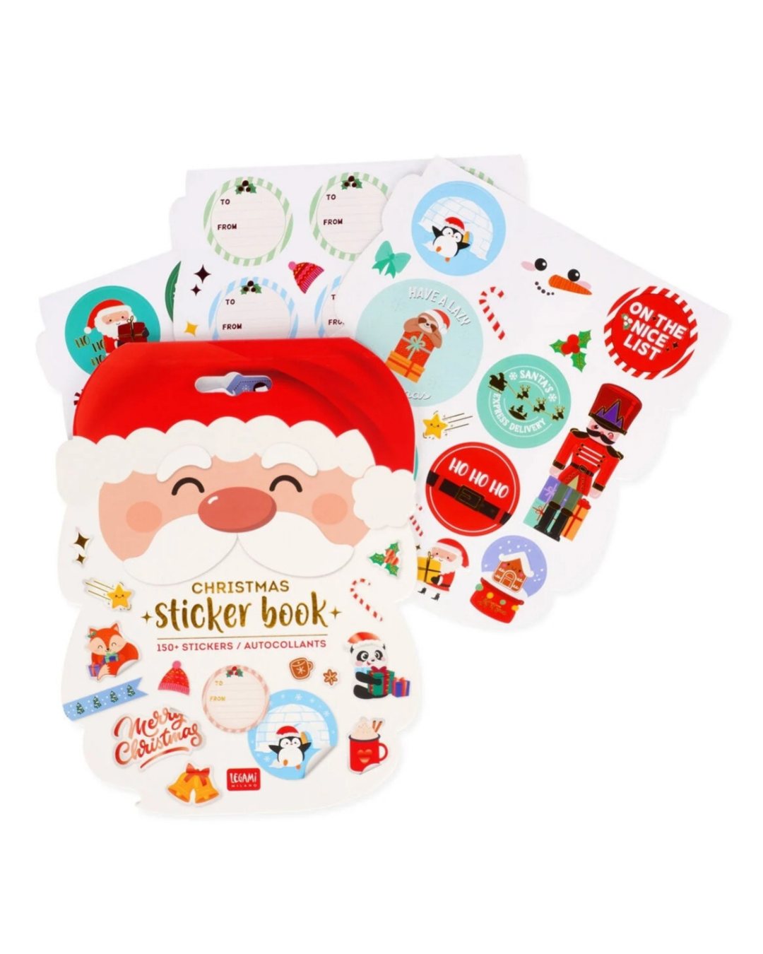 Legami Cahier d'autocollants de Noël Stickers Book