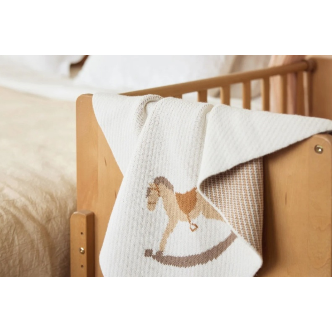 Jollein Couverture Berceau Nostalgic Ride 75 x 100 cm