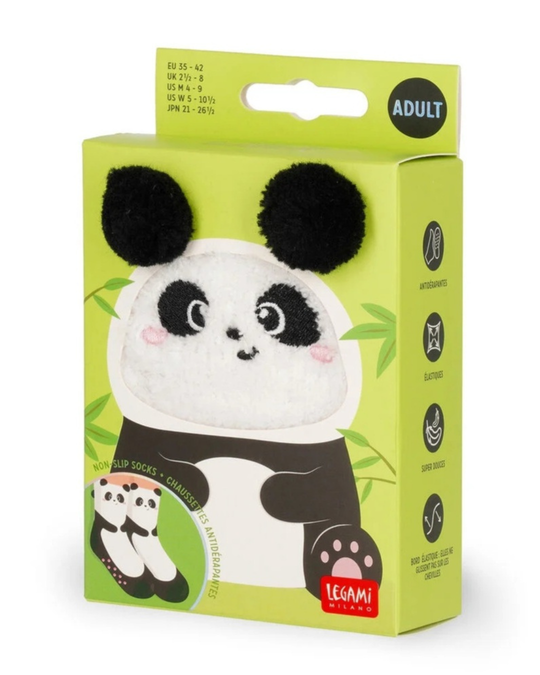 Legami Chaussettes antidérapantes adulte Panda