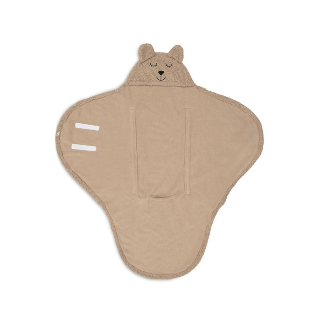 Jollein Couverture portefeuille Bear Boucle Biscuit