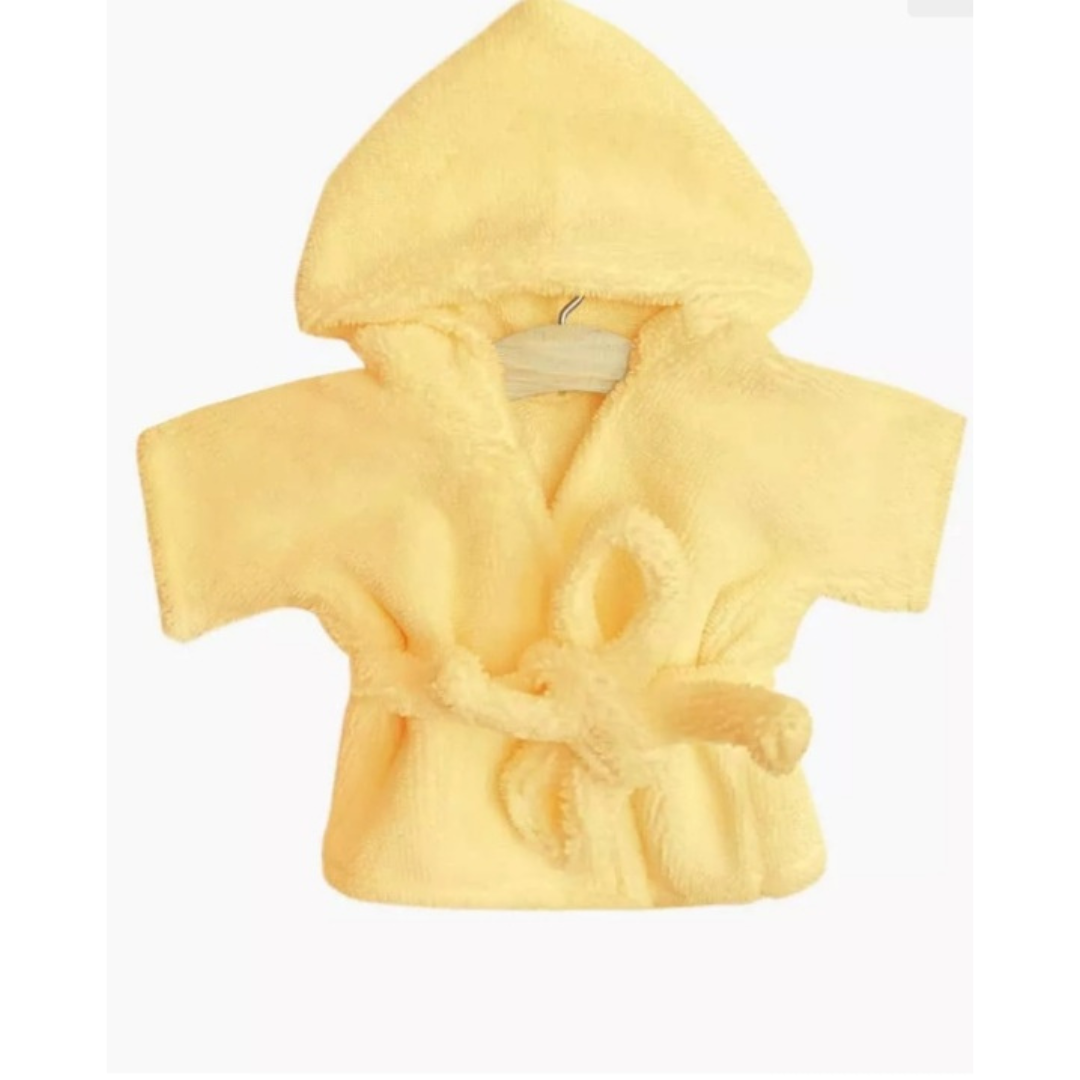 Minikane Peignoir en molleton éponge vanille