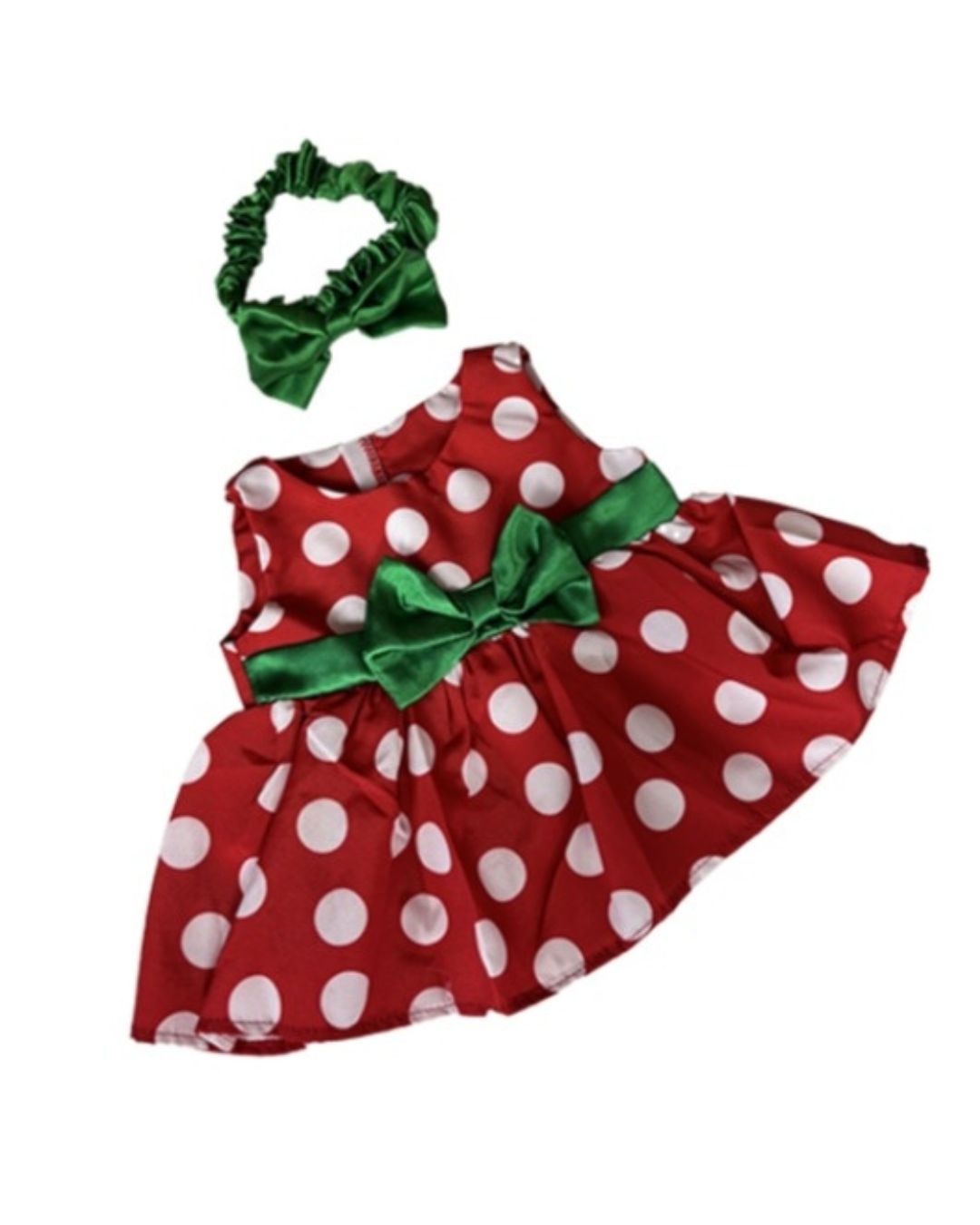 "Fabrique ta peluche" Robe rouge à pois