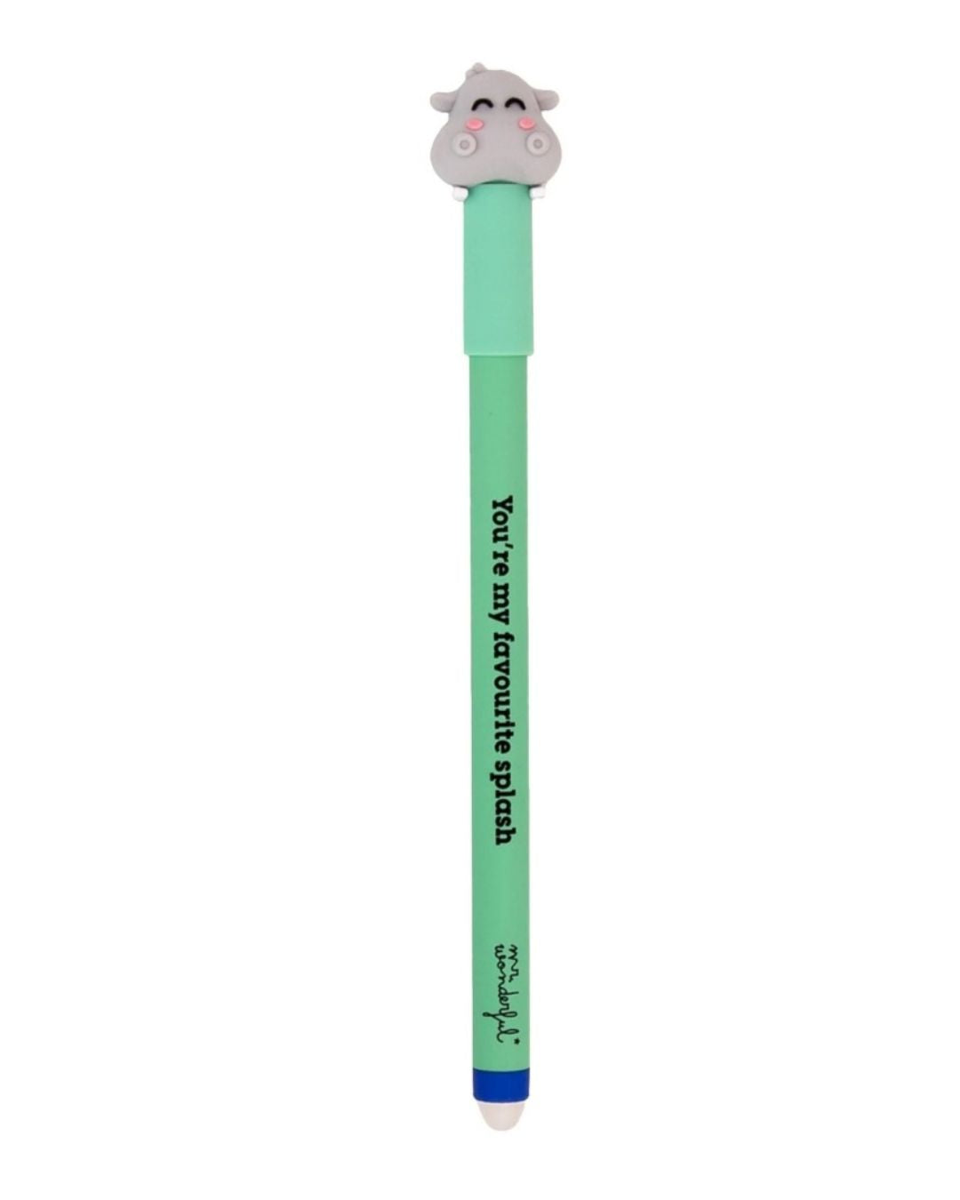 Mr. Wonderful Stylo effaçable Bo-Bo Hippopotame- You’re my favourite splash