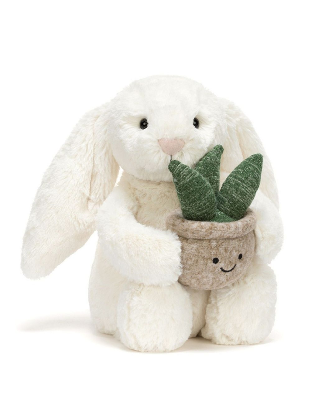 Jellycat Peluche Cream Bunny with Plant