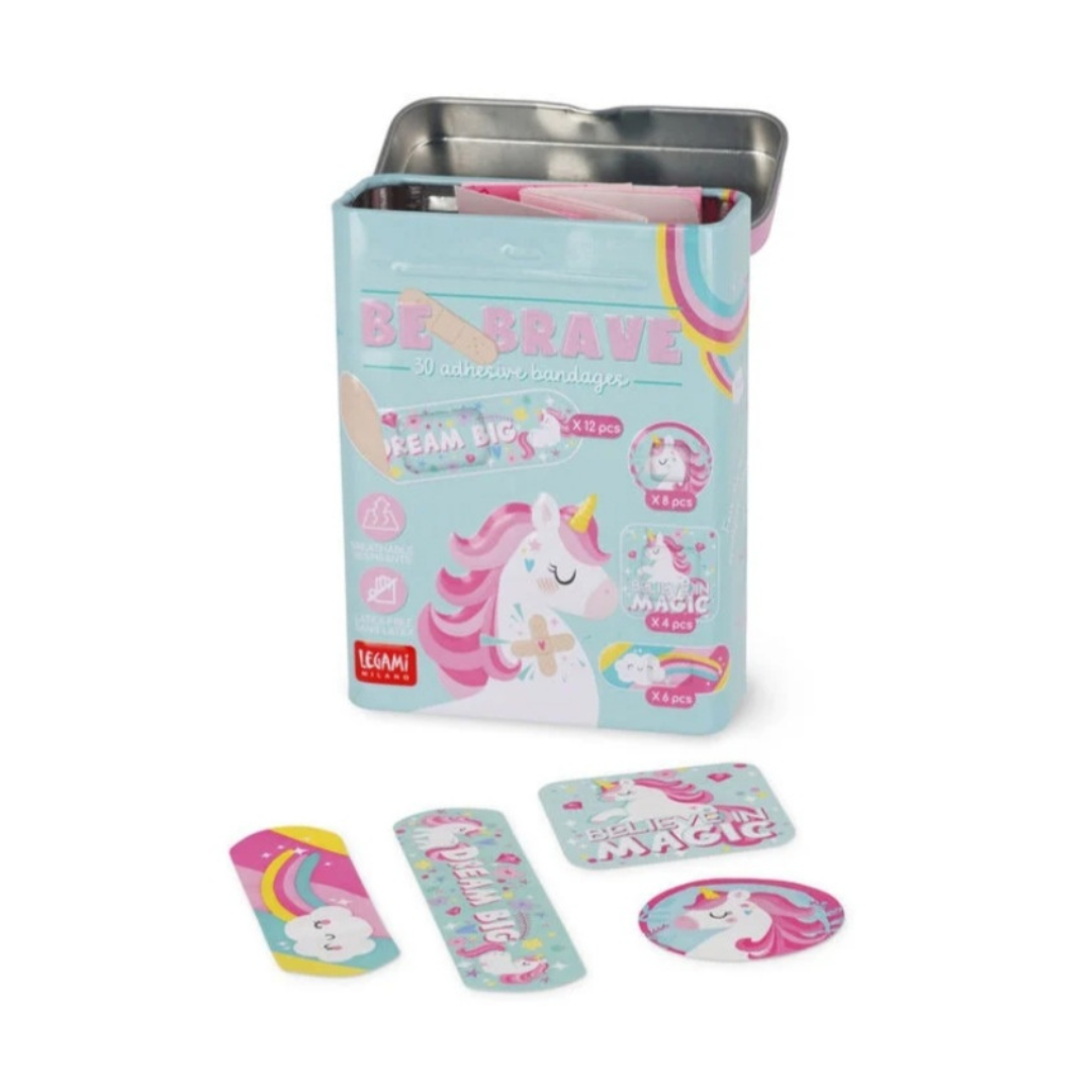 Legami 30 Pansements imprimés Be Brave Unicorn