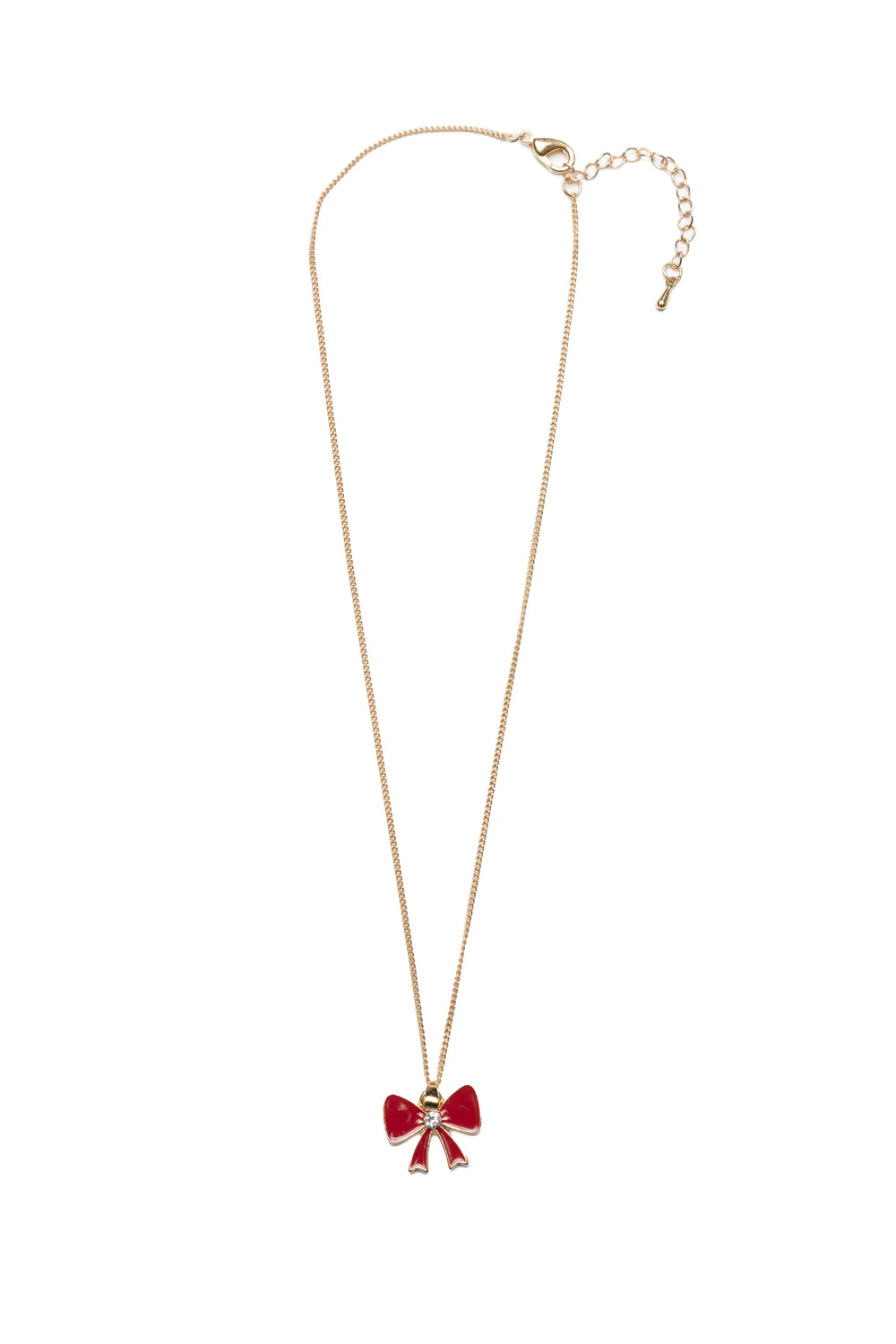Collier nœud rouge Noël
