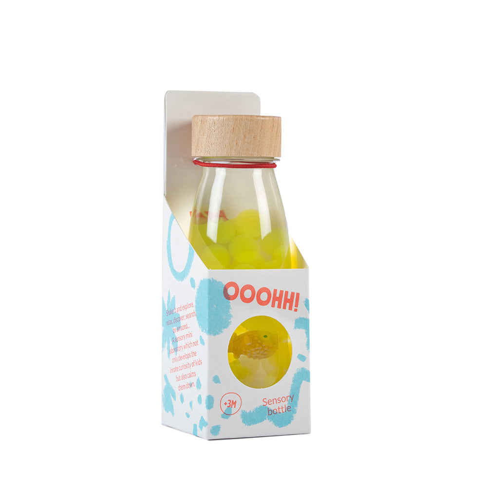 Petit Boum Bouteille sensorielle Sound Poisson jaune
