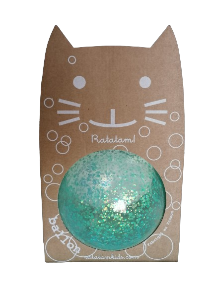 Ratatam Ballon à paillettes bleu