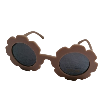 Lunettes de soleil Fleur enfant coloris taupe