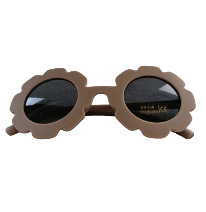 Lunettes de soleil Fleur enfant coloris taupe