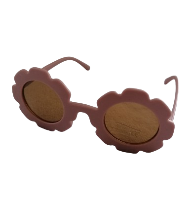 Lunette de soleil pour enfant mauve en forme de fleur
