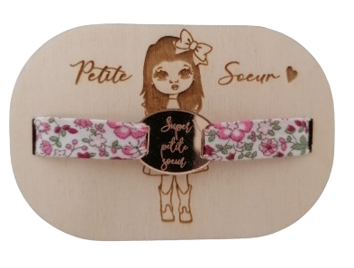 Bracelet "Super petite sœur"