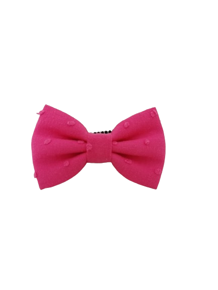C.a.lylie Barrette anti glisse couleur fushia avec plumetis