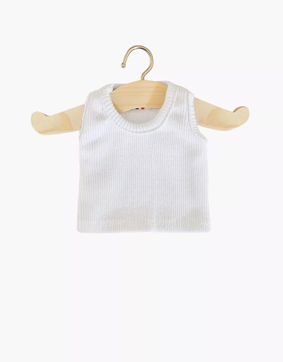 Minikane Top Marcel en bord côte blanc