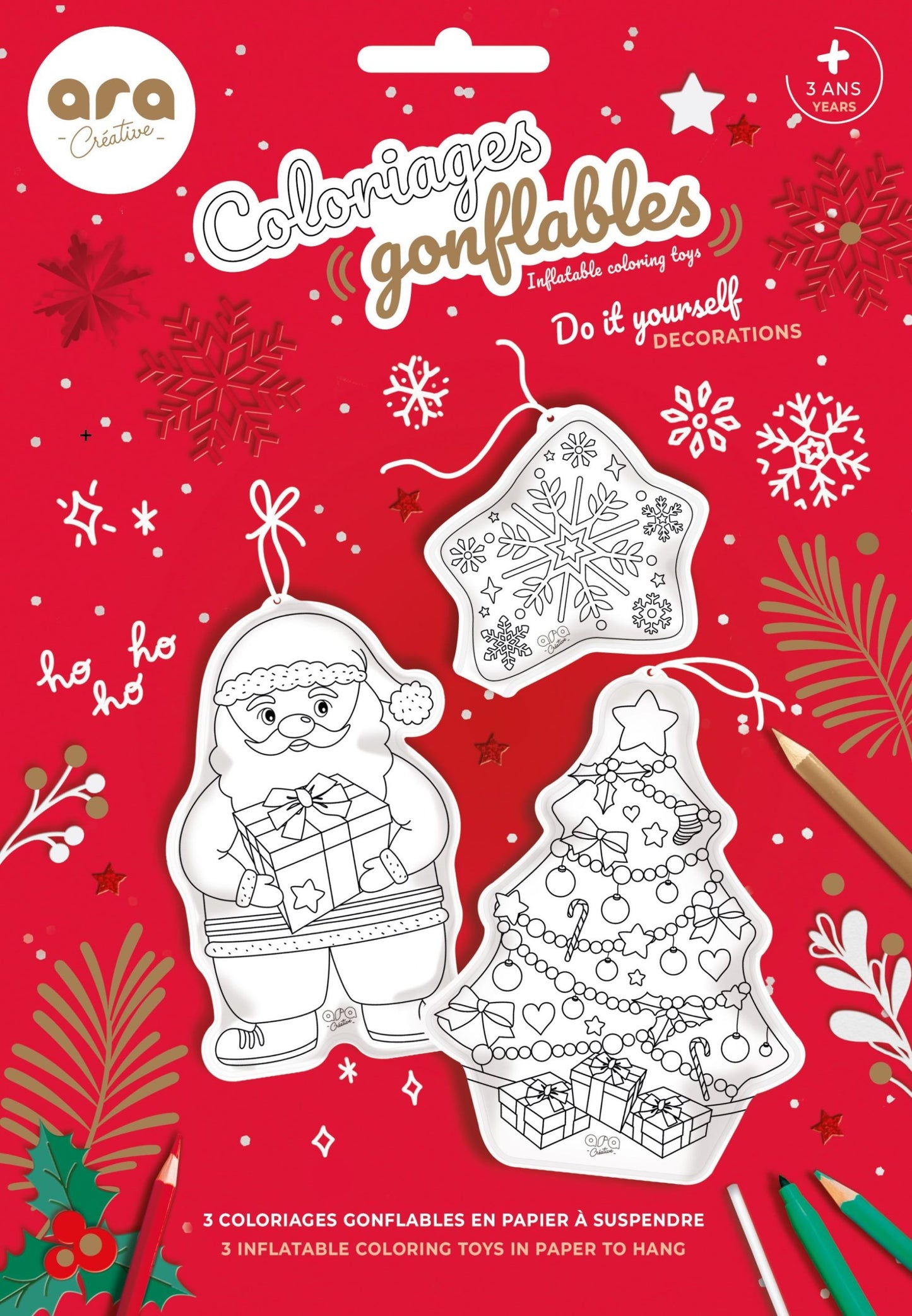 Ara Créative Coloriage gonflable de Noël