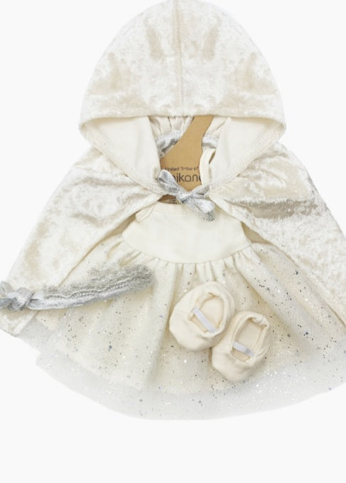 Minikane Les P’tits Deguiz - Ensemble Fée des Glaces neige écru