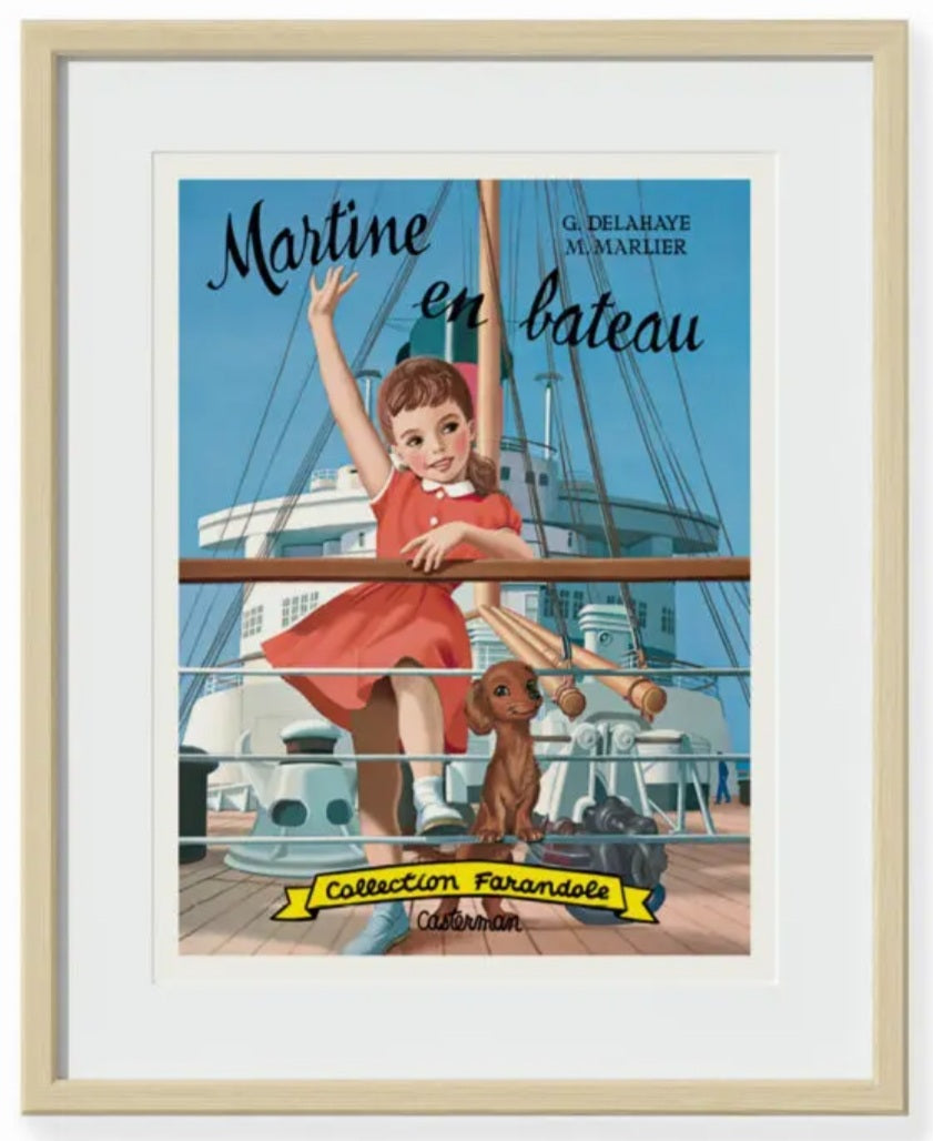 Affiche Martine en bateau