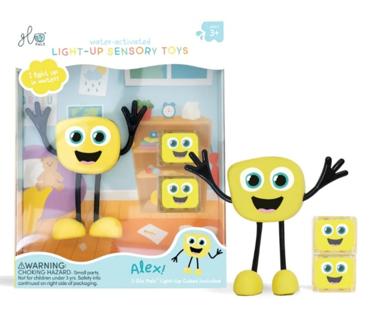 Glopals Personnage lumineux et sensoriel Alex Jaune