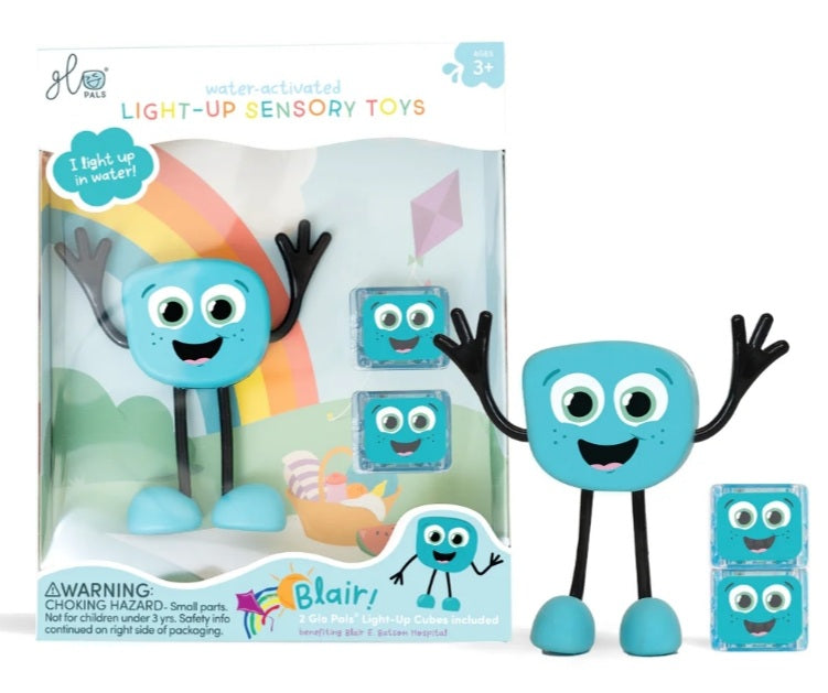Glopals Personnage lumineux et sensoriel Blair Bleu