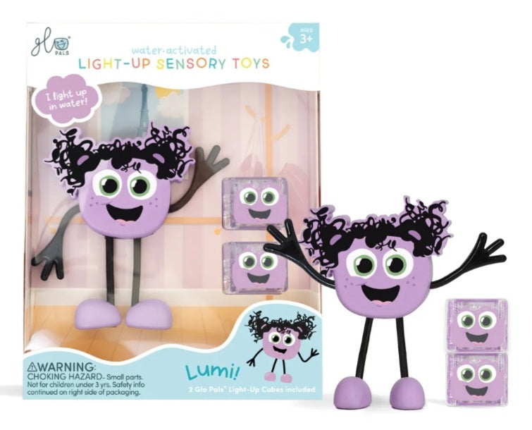 Glopals Personnage lumineux et sensoriel Lumi Mauve
