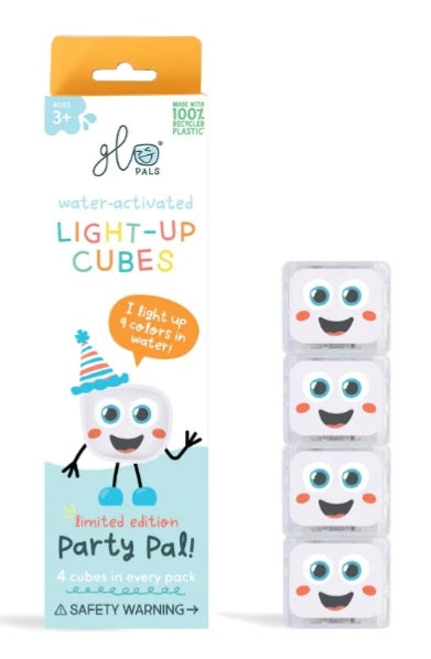 Glopals Lot de 4 cubes lumineux sensoriels Multicolore