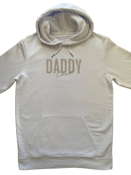 Sweat à capuche blanc "Daddy cool"