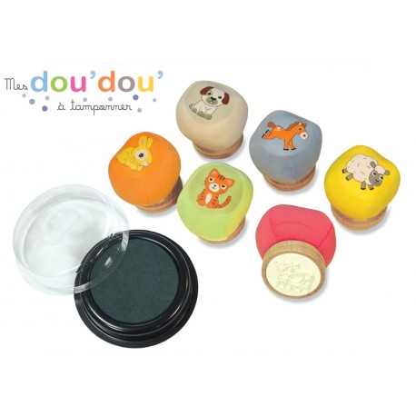 Coffret Mes Dou'dou' à tamponner "Animaux" - Crealign