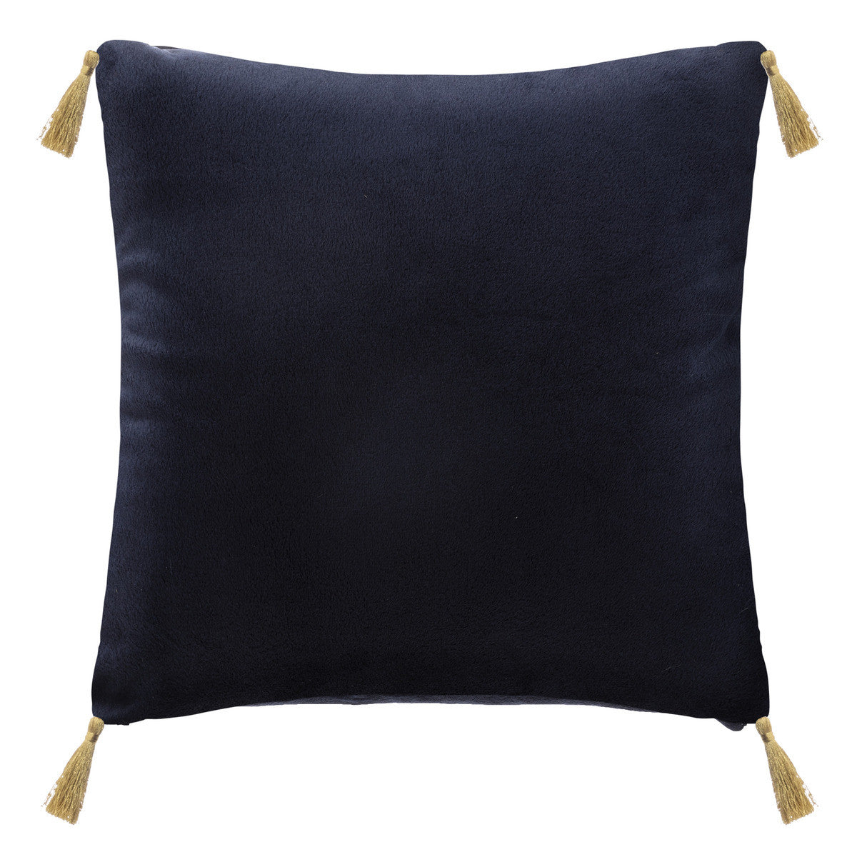 Casse-noisette avec pompons dorés bleu foncé