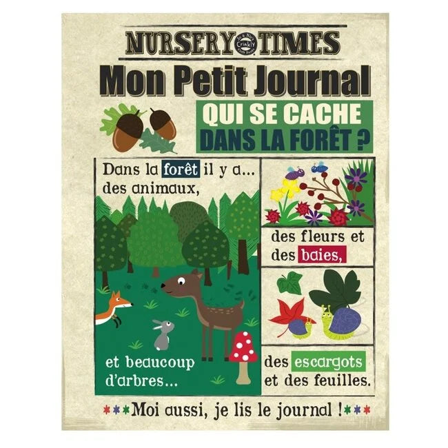 Livre Mon Petit Journal "Qui se cache dans la forêt?"