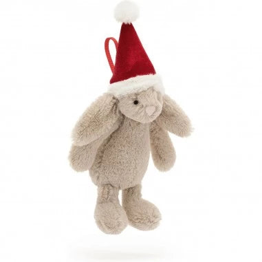 Jellycat Décoration de sapin Bashful Christmas Bunny