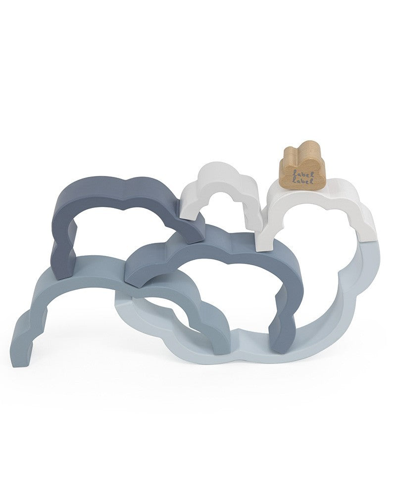 Puzzle Arc-en-ciel Nuage Bleu Label Label