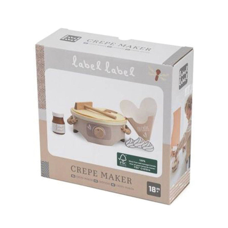 Crêpière en Bois Beige Label Label