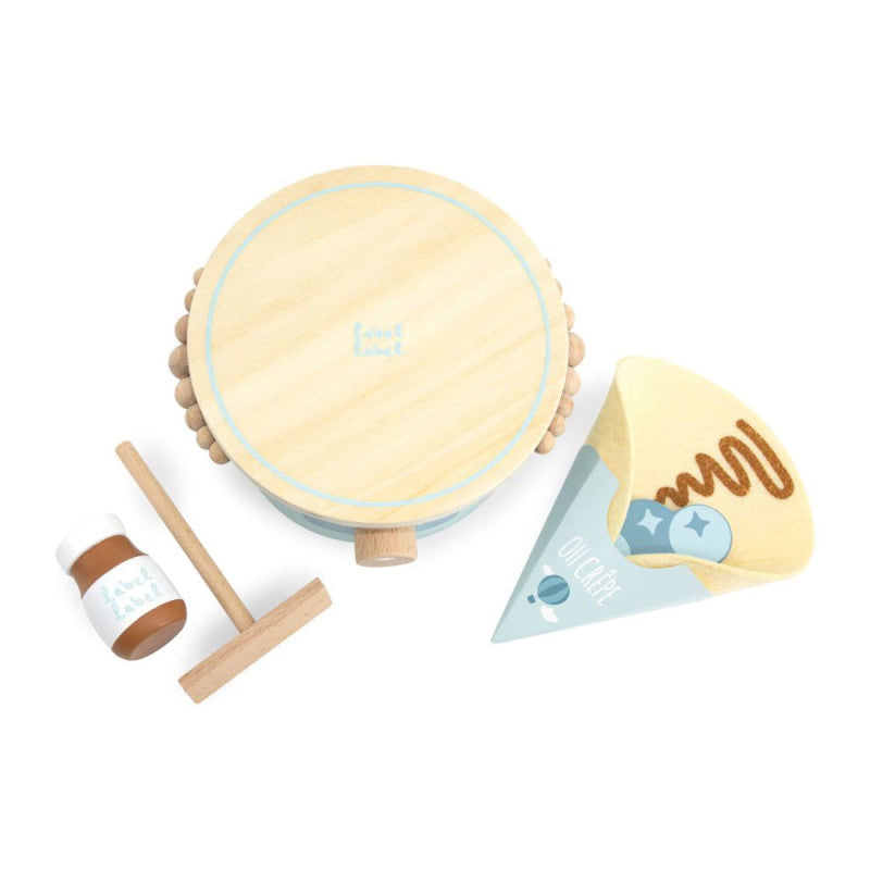 Crêpière en Bois Bleu Label Label
