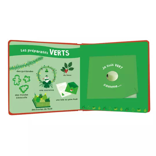 Livre "Mon livre des odeurs et des couleurs" Joyeux Noël