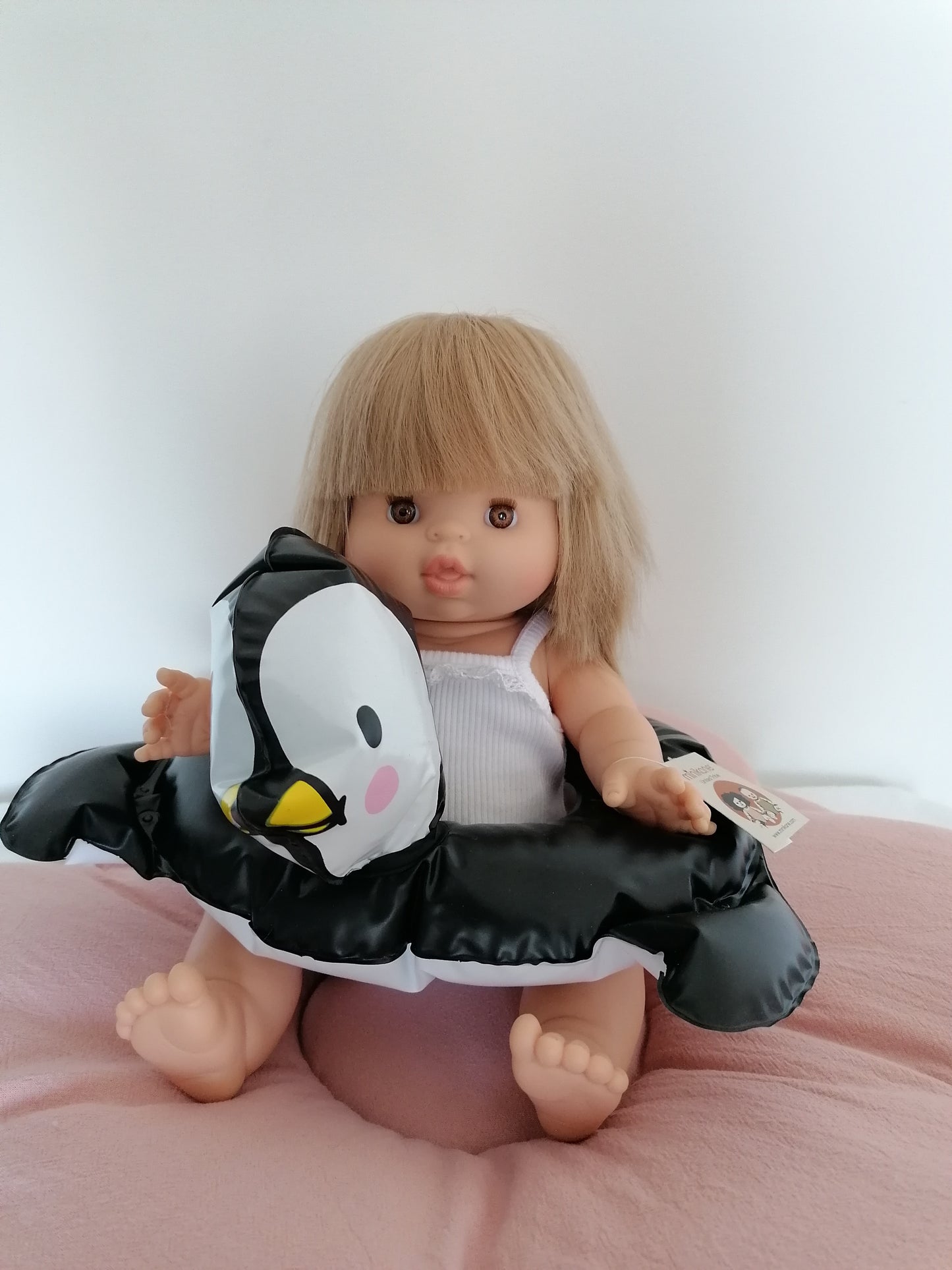 Bouée pingouin pour poupée